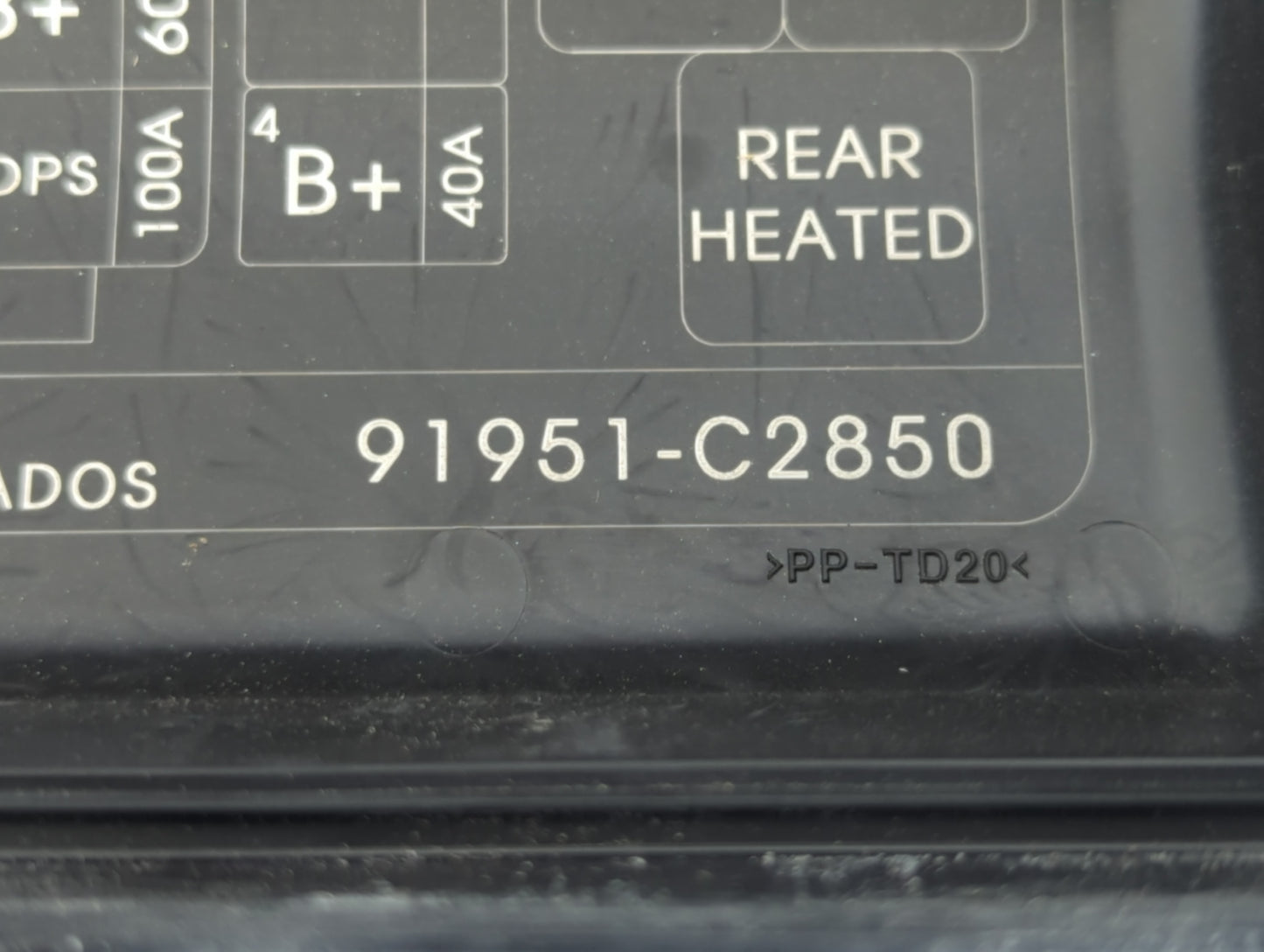 2018-2019 Hyundai Sonata Fusebox Fuse Box Panel Relay Module P/N:6423-0102-7-000 91951-C2850 Fits Fits 2018 2019 OEM Used Au