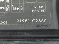 2018-2019 Hyundai Sonata Fusebox Fuse Box Panel Relay Module P/N:6423-0102-7-000 91951-C2850 Fits Fits 2018 2019 OEM Used Au