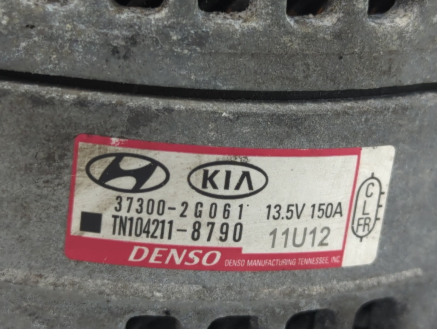 2015-2019 Hyundai Sonata Alternator Replacement Generator Charging Assembly Engine OEM P/N:TN104211-8790 37300-2G061 Fits OE
