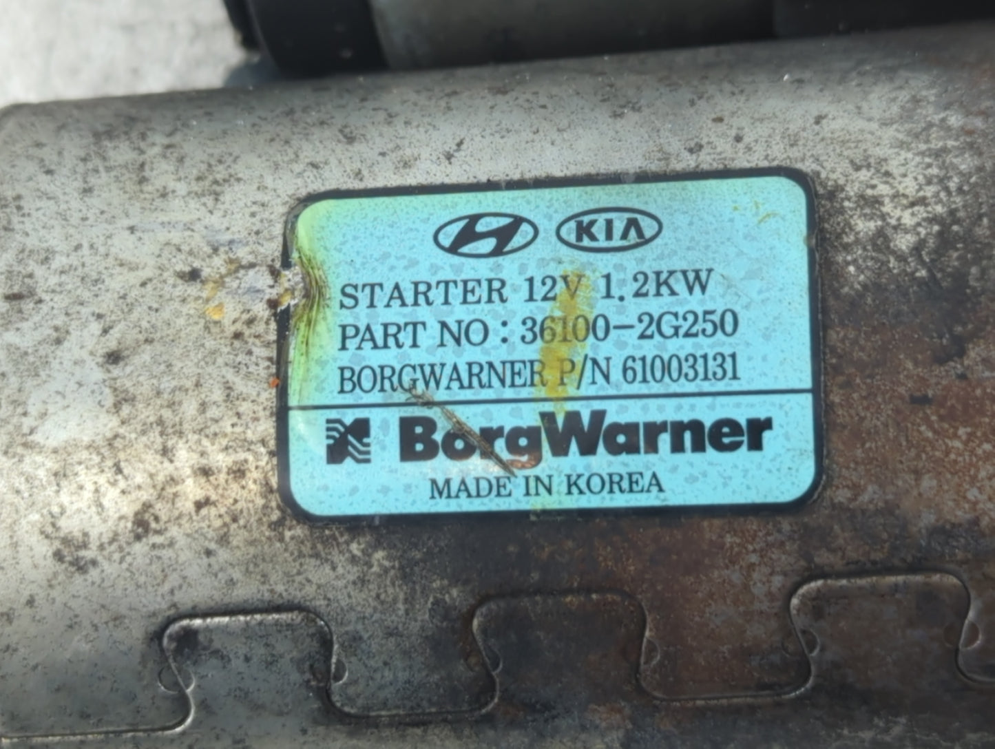 2015-2019 Hyundai Sonata Car Starter Motor Solenoid OEM P/N:36100-2G250 Fits Fits 2015 2016 2017 2018 2019 2020 OEM Used Aut