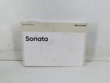2018 Hyundai Sonata Owners Manual Book Guide P/N:JC1O-EU76B OEM Used Auto Parts - Oemusedautoparts1.com