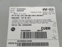 2018-2019 Hyundai Sonata Am Fm Cd Player Radio Receiver - Oemusedautoparts1.com