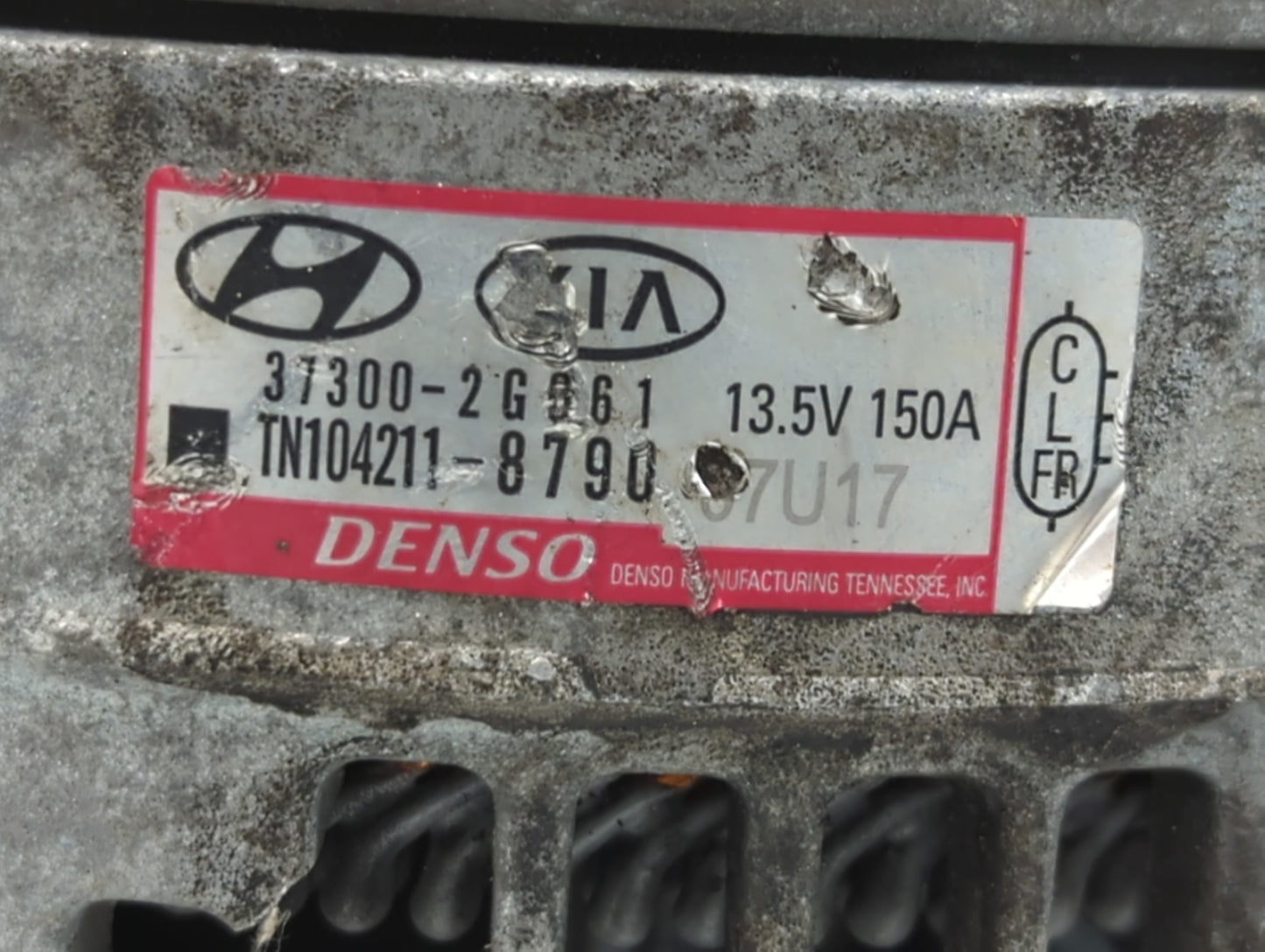 2015-2019 Hyundai Sonata Alternator Replacement Generator Charging Assembly Engine OEM P/N:TN104211-8790 37300-2G061 Fits OE
