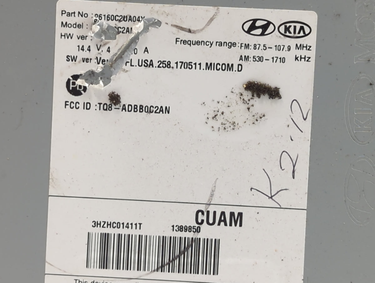 2018-2019 Hyundai Sonata Am Fm Cd Player Radio Receiver 764131 - Oemusedautoparts1.com