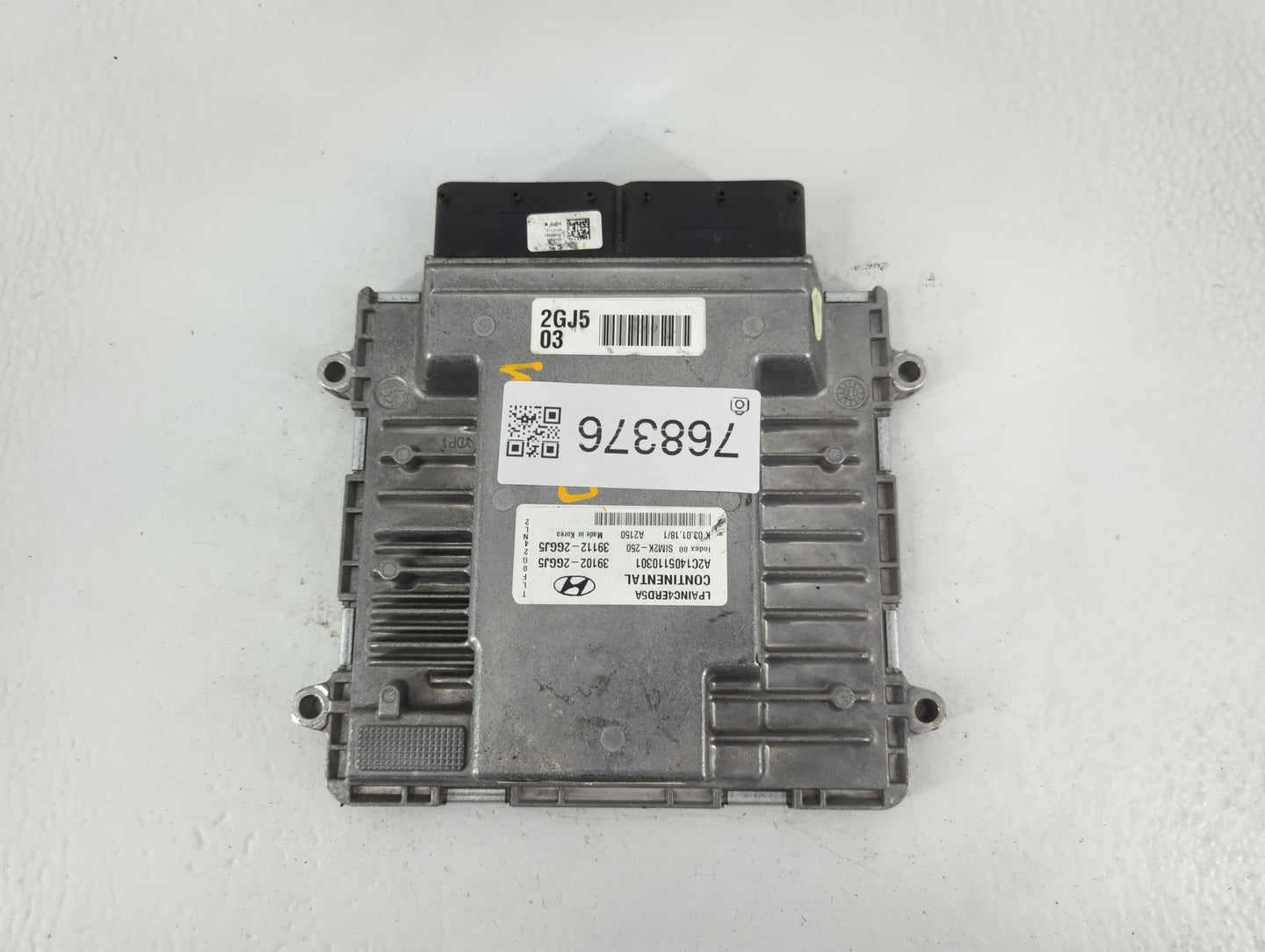 2018-2019 Hyundai Sonata PCM Engine Control Computer ECU ECM PCU OEM P/N:39112-2GGJ5 39102-2GGJ5 Fits Fits 2018 2019 OEM Use