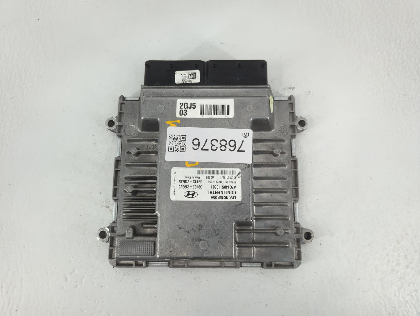 2018-2019 Hyundai Sonata PCM Engine Control Computer ECU ECM PCU OEM P/N:39112-2GGJ5 39102-2GGJ5 Fits Fits 2018 2019 OEM Use