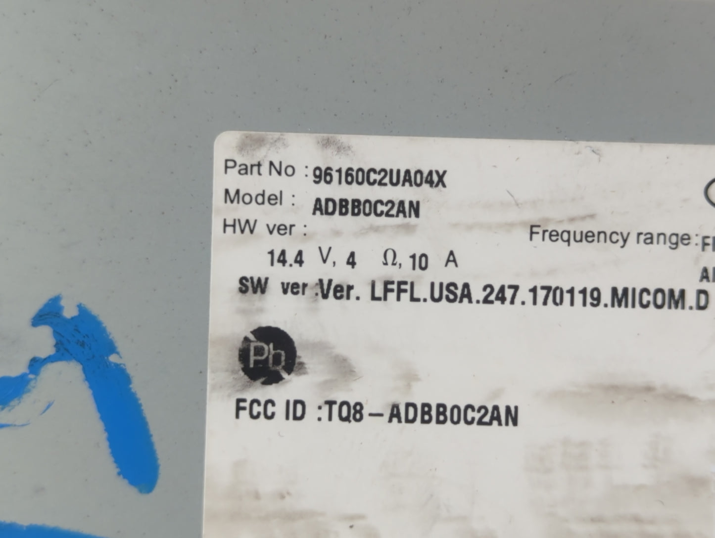 2018-2019 Hyundai Sonata Radio AM FM Cd Player Receiver Replacement P/N:96160C2UA04X Fits Fits 2018 2019 OEM Used Auto Parts