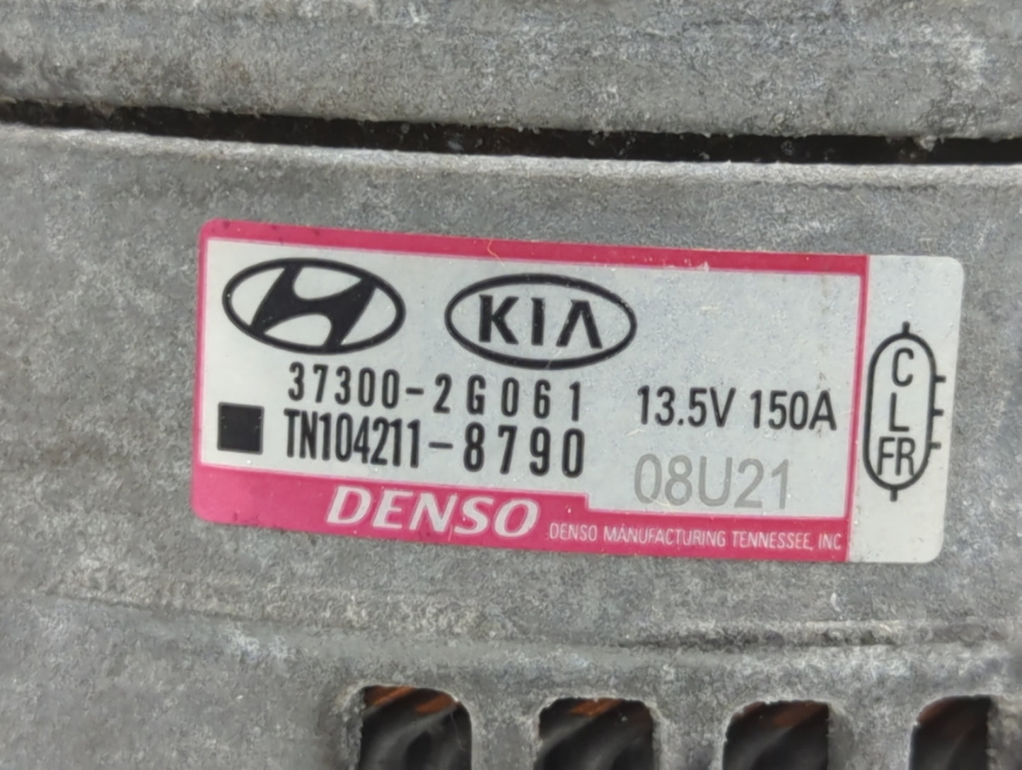 2015-2019 Hyundai Sonata Alternator Replacement Generator Charging Assembly Engine OEM P/N:TN104211-8790 37300-2G061 Fits OE