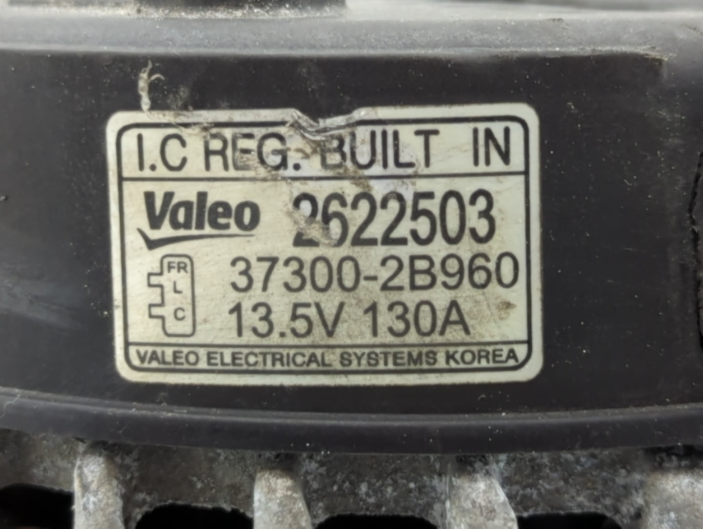 2015-2019 Hyundai Sonata Alternator Replacement Generator Charging Assembly Engine OEM P/N:37300-2B960 2622503 Fits OEM Used