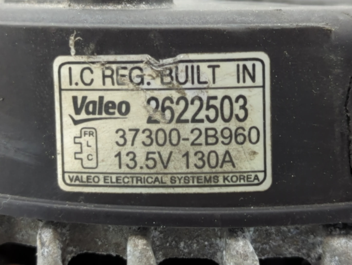 2015-2019 Hyundai Sonata Alternator Replacement Generator Charging Assembly Engine OEM P/N:37300-2B960 2622503 Fits OEM Used