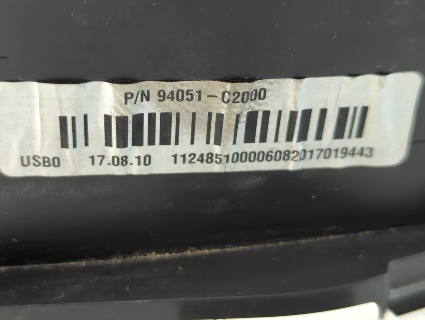 2018 Hyundai Sonata Instrument Cluster Speedometer Gauges P/N:94051-C2000 Fits OEM Used Auto Parts - Oemusedautoparts1.com