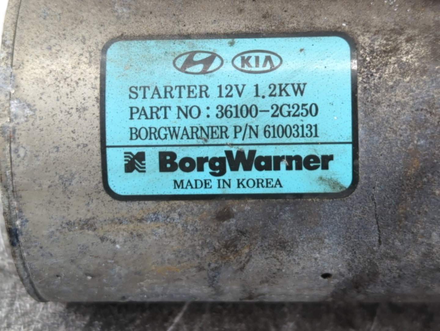 2015-2019 Hyundai Sonata Car Starter Motor Solenoid OEM P/N:36100-2G250 Fits Fits 2015 2016 2017 2018 2019 2020 OEM Used Aut