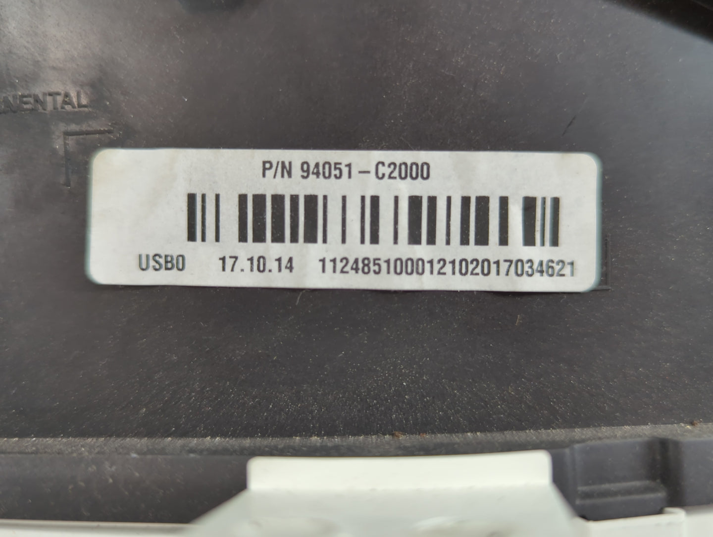 2018 Hyundai Sonata Instrument Cluster Speedometer Gauges P/N:94051-C2000 Fits OEM Used Auto Parts - Oemusedautoparts1.com