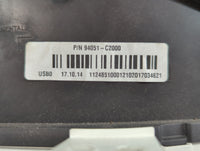 2018 Hyundai Sonata Instrument Cluster Speedometer Gauges P/N:94051-C2000 Fits OEM Used Auto Parts - Oemusedautoparts1.com