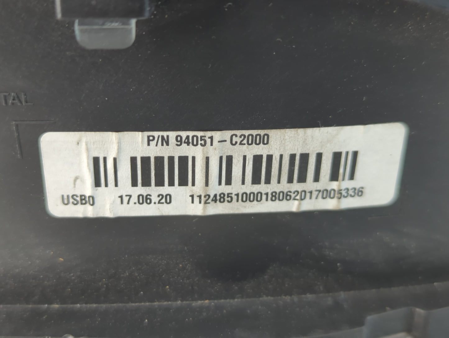 2018 Hyundai Sonata Instrument Cluster Speedometer Gauges P/N:94051-C2000 Fits OEM Used Auto Parts - Oemusedautoparts1.com