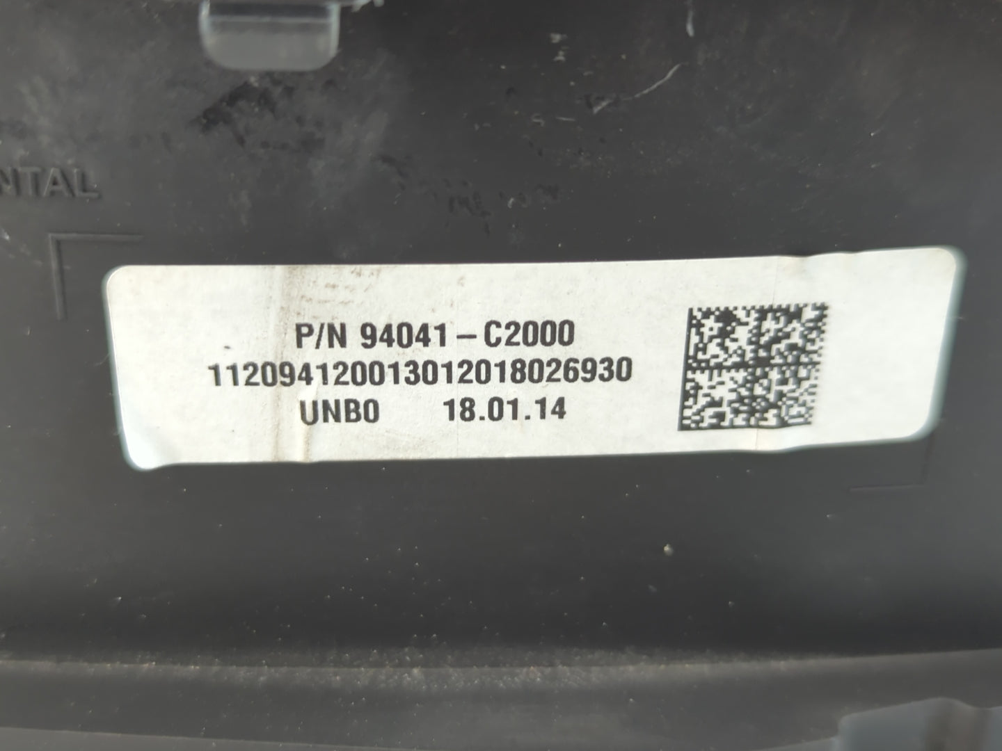 2018 Hyundai Sonata Instrument Cluster Speedometer Gauges P/N:94041-C2000 Fits OEM Used Auto Parts - Oemusedautoparts1.com