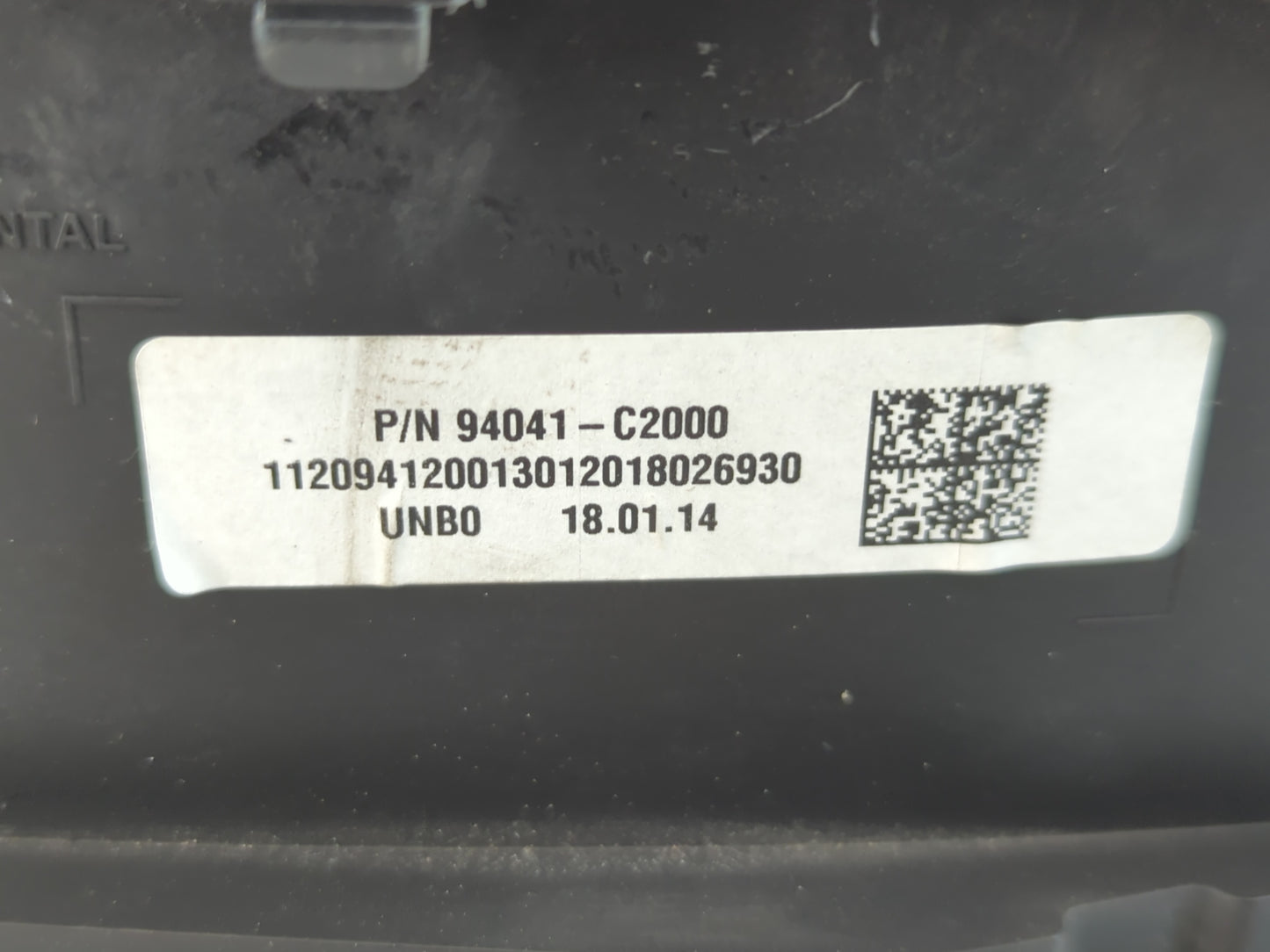 2018 Hyundai Sonata Instrument Cluster Speedometer Gauges P/N:94041-C2000 Fits OEM Used Auto Parts - Oemusedautoparts1.com