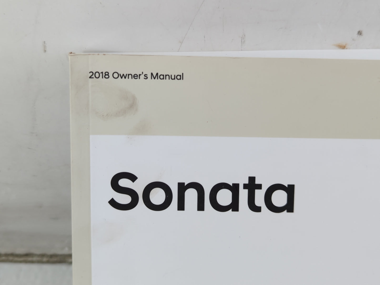 2018 Hyundai Sonata Owners Manual Book Guide P/N:JC10-EU70D OEM Used Auto Parts - Oemusedautoparts1.com