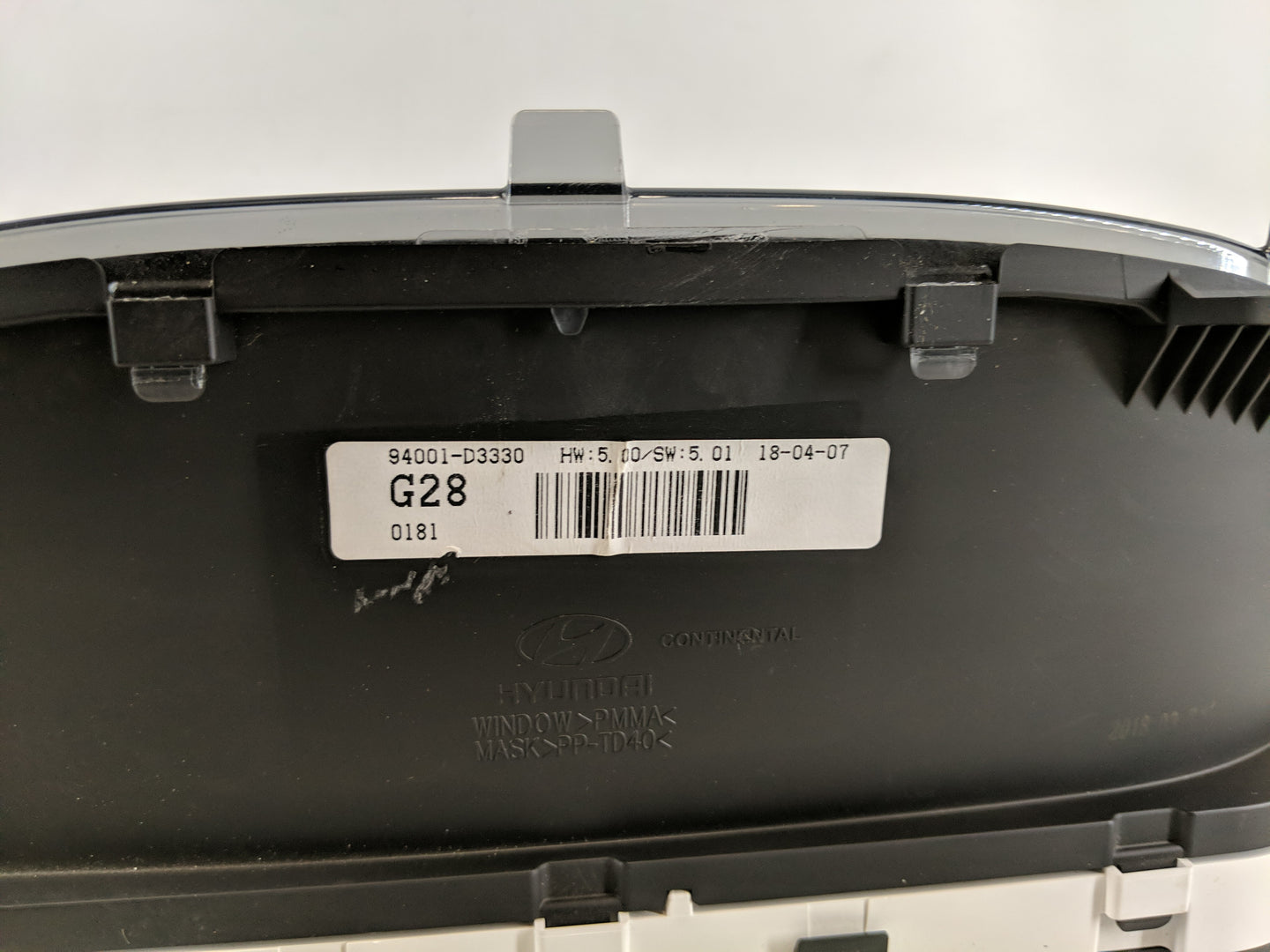 2018 Hyundai Tucson Instrument Cluster Speedometer Gauges P/N:94001-D3330 Miles: Fits OEM Used Auto Parts - Oemusedautoparts