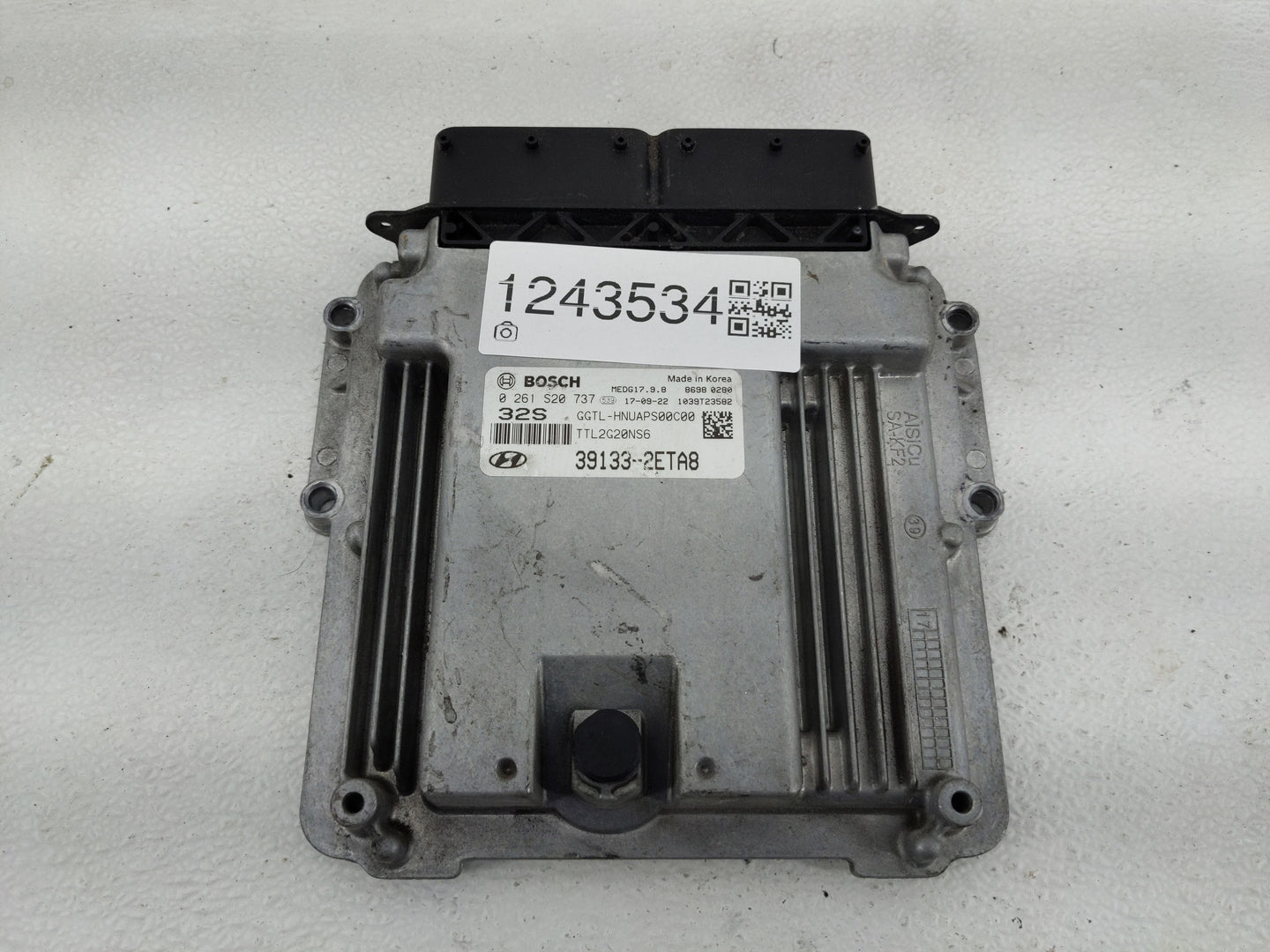 2016-2018 Hyundai Tucson PCM Engine Control Computer ECU ECM PCU OEM P/N:TTL2G20NS6 0 261 S20 737 Fits Fits 2016 2017 2018 O
