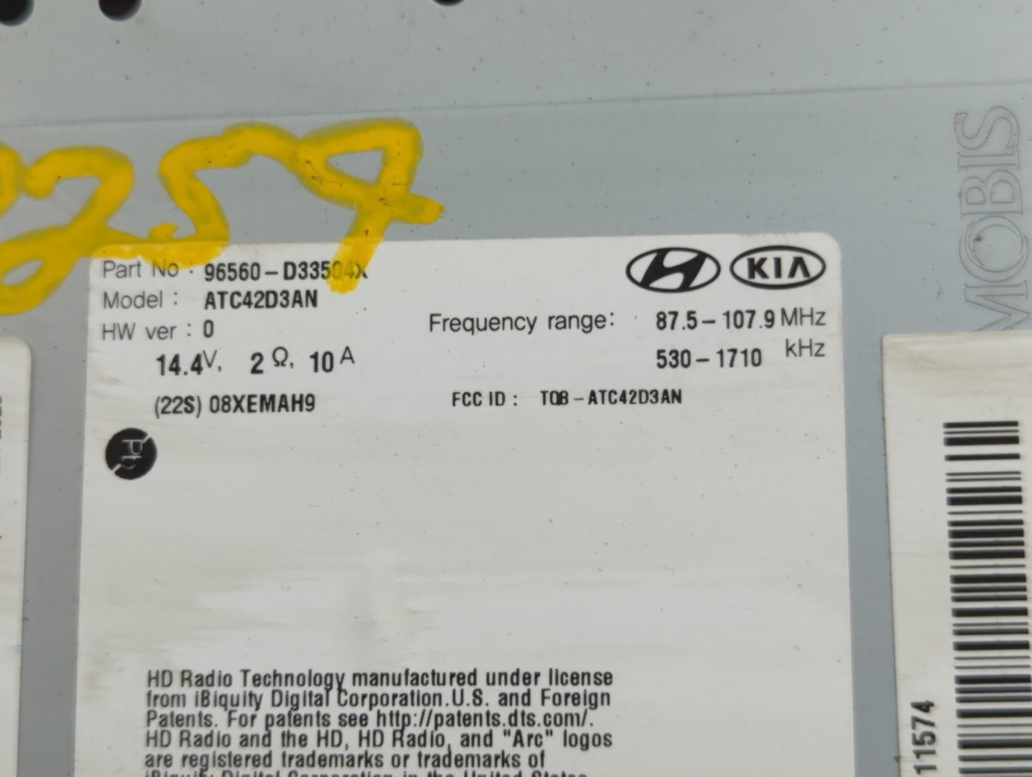 2018-2018 Hyundai Tucson Radio Control Panel - Oemusedautoparts1.com