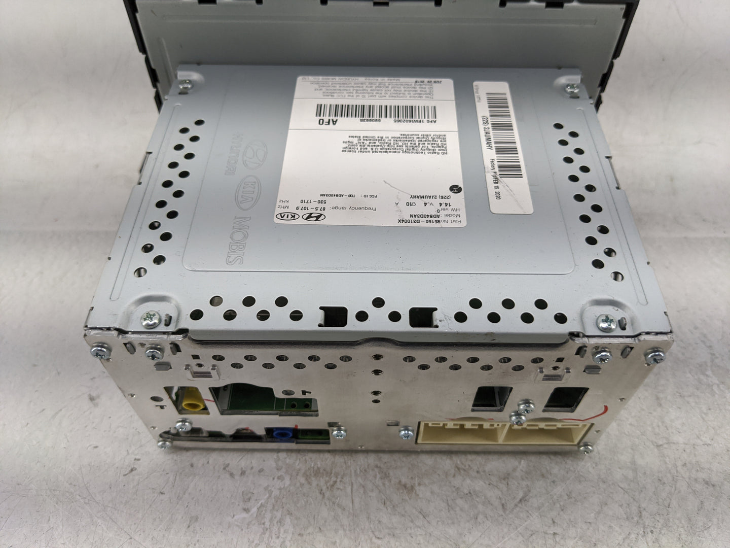 2018 Hyundai Tucson Radio AM FM Cd Player Receiver Replacement P/N:96160-D31004X Fits OEM Used Auto Parts - Oemusedautoparts