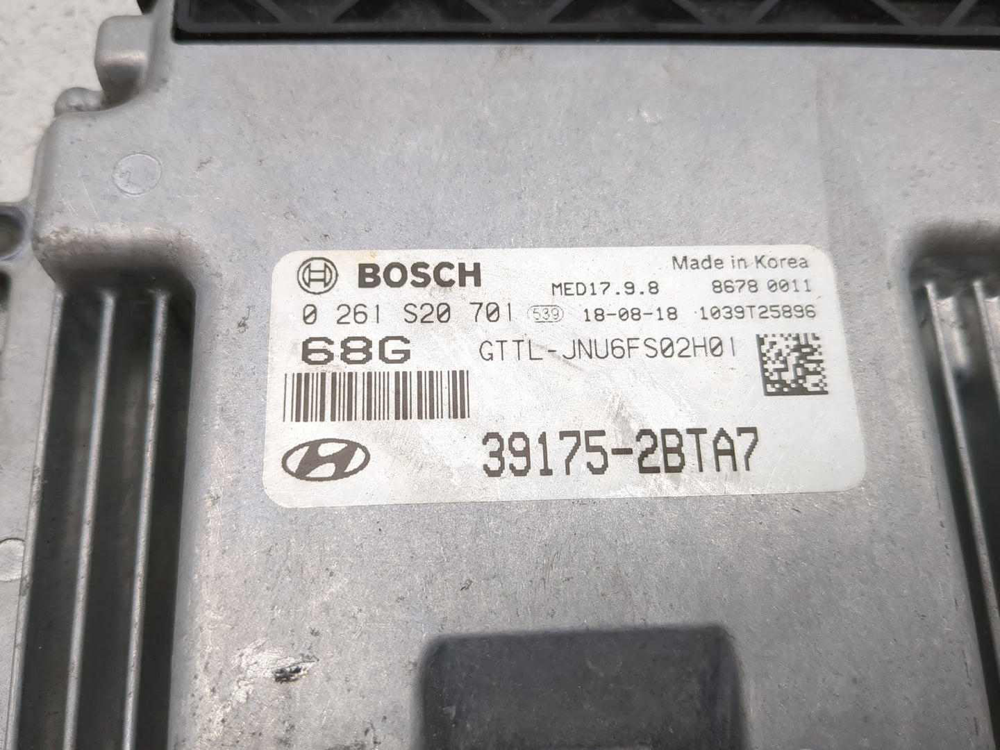 2016-2018 Hyundai Tucson PCM Engine Control Computer ECU ECM PCU OEM P/N:0 261 S20 39175-2BTA7 Fits Fits 2016 2017 2018 OEM 