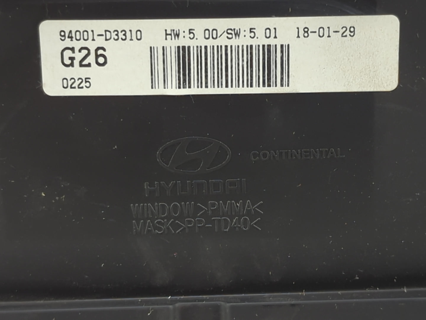 2018 Hyundai Tucson Instrument Cluster Speedometer Gauges P/N:94001-D3310 Fits OEM Used Auto Parts - Oemusedautoparts1.com