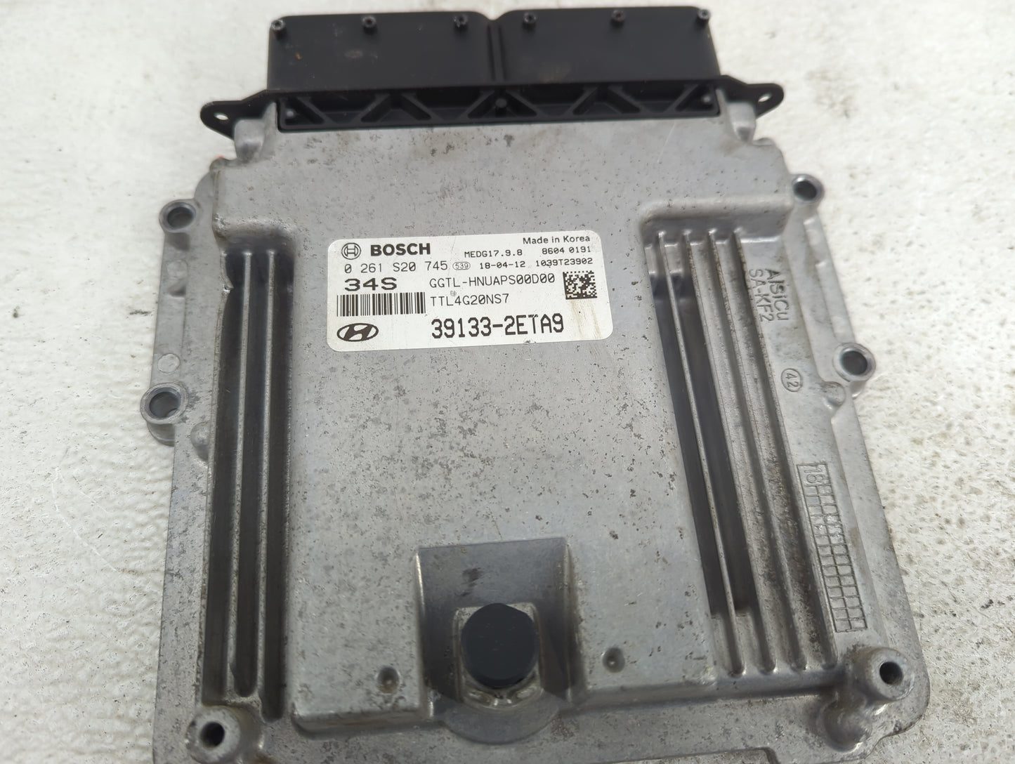 2016-2018 Hyundai Tucson PCM Engine Control Computer ECU ECM PCU OEM P/N:39133-2ETA9 0261S20745 Fits Fits 2016 2017 2018 OEM