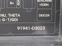 2016-2018 Hyundai Tucson Fusebox Fuse Box Panel Relay Module P/N:91941-D3023 91431-D3162 Fits Fits 2016 2017 2018 OEM Used A
