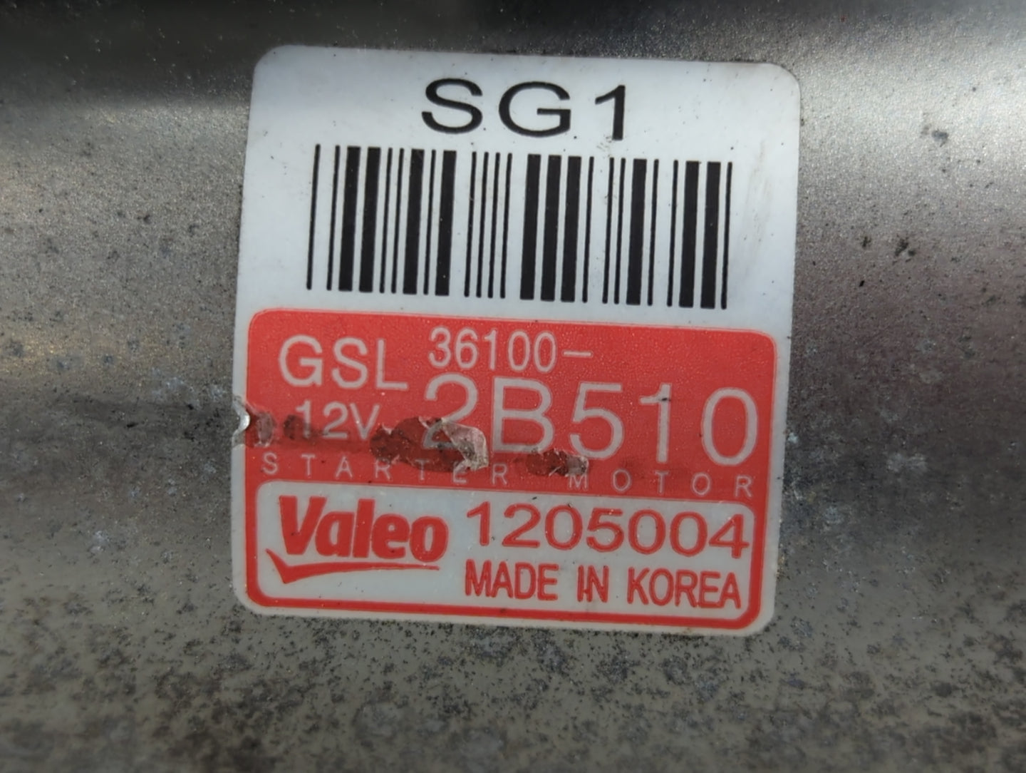 2016-2018 Hyundai Tucson Car Starter Motor Solenoid OEM P/N:1205004 36100-2B510 Fits OEM Used Auto Parts - Oemusedautoparts1
