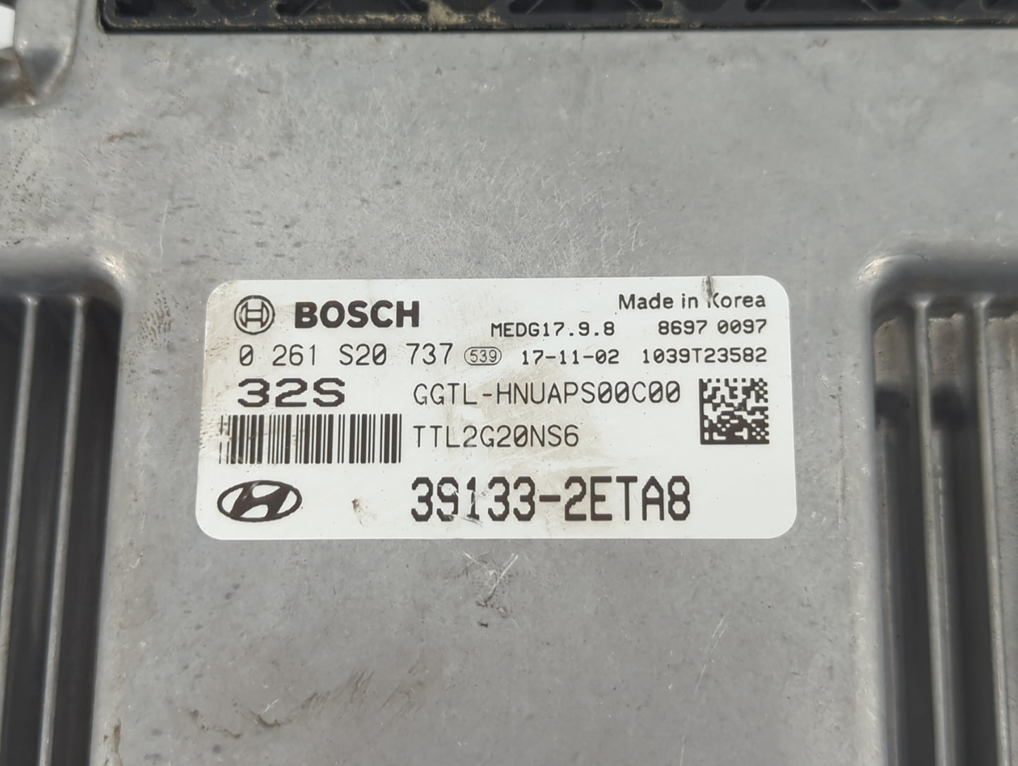 2016-2018 Hyundai Tucson PCM Engine Control Computer ECU ECM PCU OEM P/N:0 261 S13 935 39133-2ETA0 Fits Fits 2016 2017 2018 