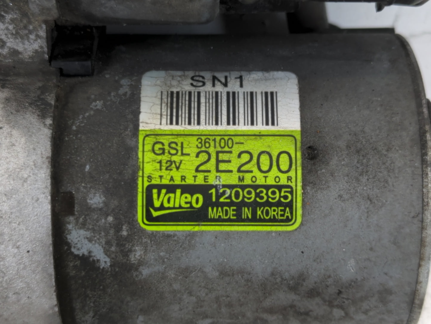 2016-2021 Hyundai Tucson Car Starter Motor Solenoid OEM P/N:1209395 36100-2E200 Fits OEM Used Auto Parts - Oemusedautoparts1