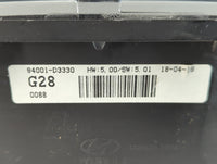 2018 Hyundai Tucson Instrument Cluster Speedometer Gauges P/N:94001-D3330 Fits OEM Used Auto Parts - Oemusedautoparts1.com