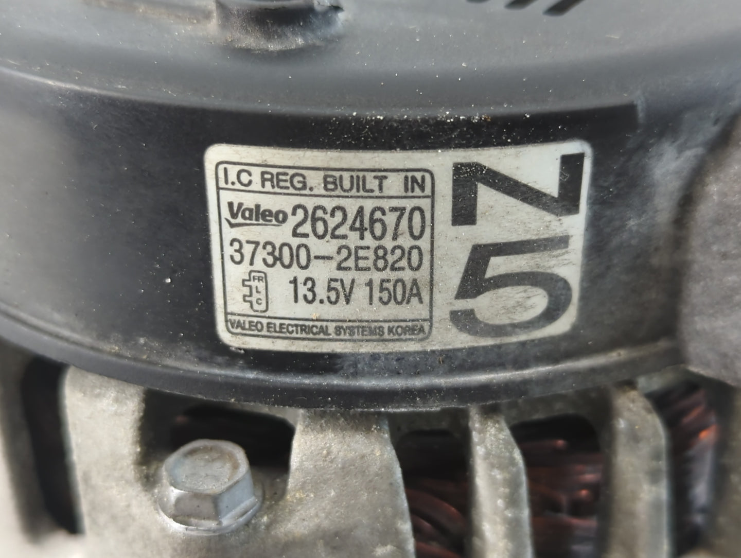2016-2021 Hyundai Tucson Alternator Replacement Generator Charging Assembly Engine OEM P/N:37300-2E820 2624670 Fits OEM Used