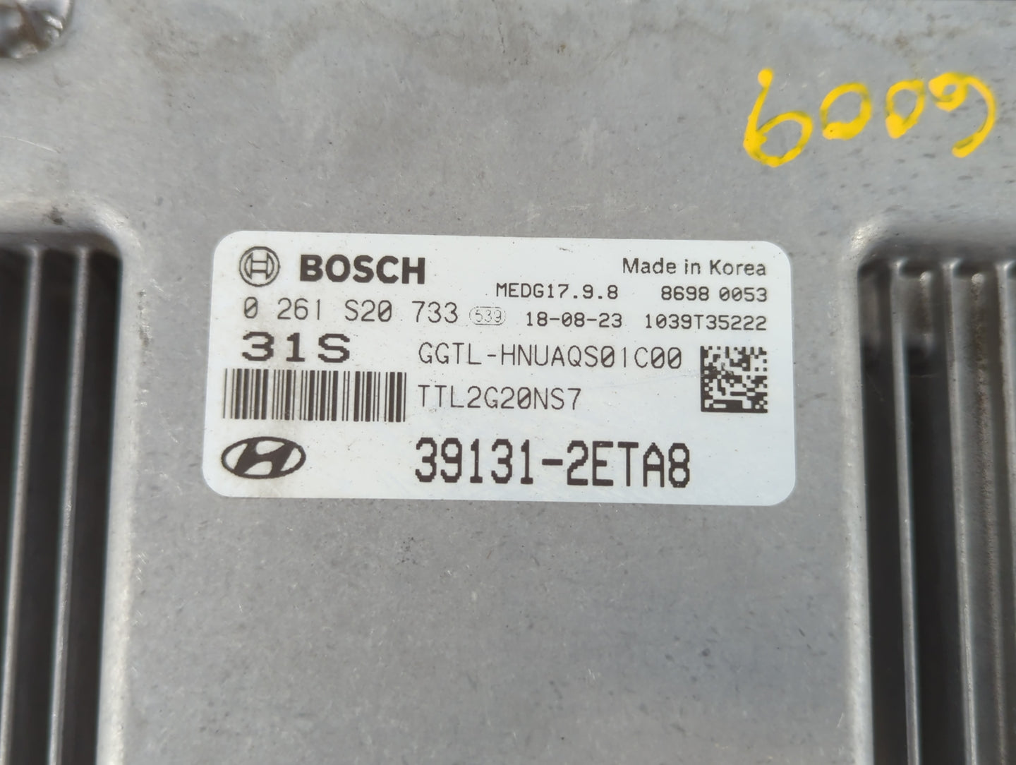 2016-2018 Hyundai Tucson PCM Engine Control Computer ECU ECM PCU OEM P/N:0 261 S20 733 39131-2ETA8 Fits Fits 2016 2017 2018 