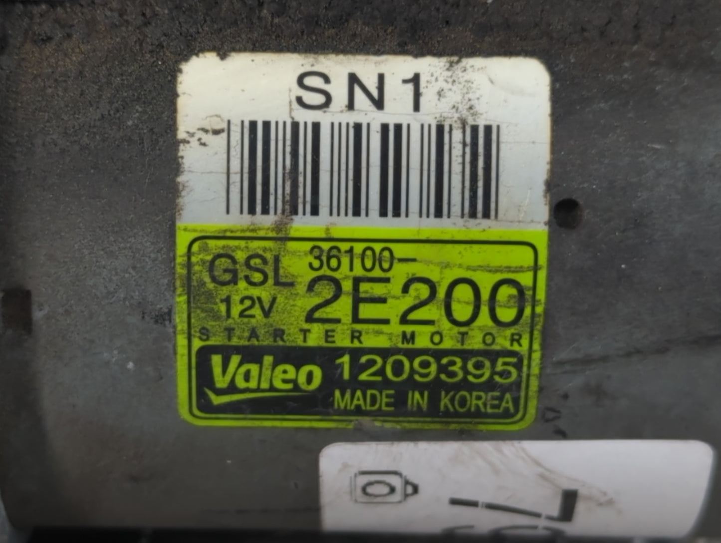 2016-2021 Hyundai Tucson Car Starter Motor Solenoid OEM P/N:1209395 36100-2E200 Fits OEM Used Auto Parts - Oemusedautoparts1