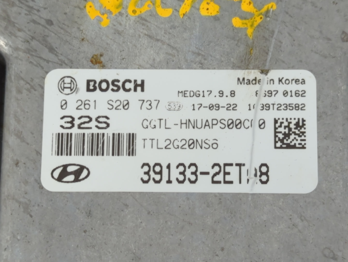 2016-2018 Hyundai Tucson PCM Engine Control Computer ECU ECM PCU OEM P/N:0 261 S20 737 39133-2ETA8 Fits Fits 2016 2017 2018 