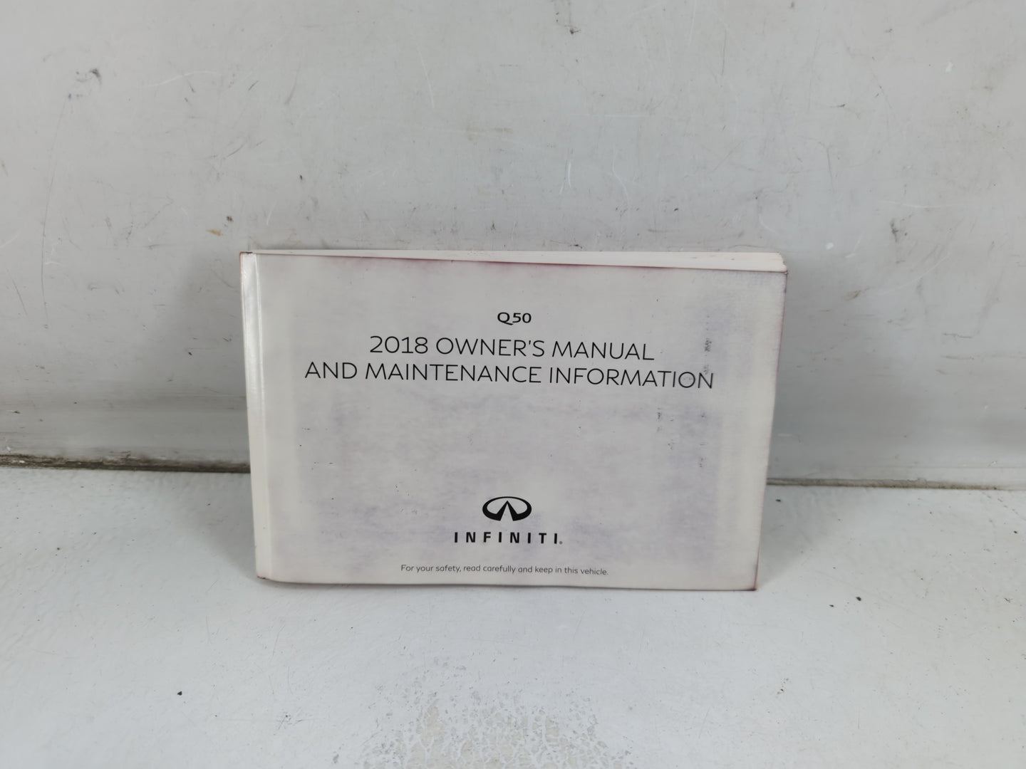 2018 Infiniti Q50 Owners Manual Book Guide P/N:OM18E0 0V37U0 OEM Used Auto Parts - Oemusedautoparts1.com