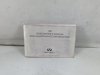compare product 2018 Infiniti Q50 Owners Manual Book Guide P/N:OM18E0 0V37U0 OEM Used Auto Parts