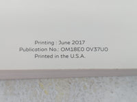 2018 Infiniti Q50 Owners Manual Book Guide P/N:OM18E0 0V37U0 OEM Used Auto Parts - Oemusedautoparts1.com