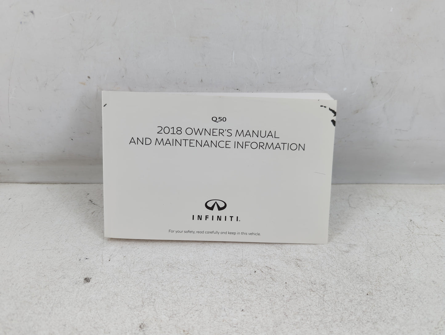 2018 Infiniti Q50 Owners Manual Book Guide P/N:O,18E0 0V37U0 OEM Used Auto Parts - Oemusedautoparts1.com