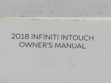 2018 Infiniti Q50 Owners Manual Book Guide P/N:N18E-DG5THU0 OEM Used Auto Parts