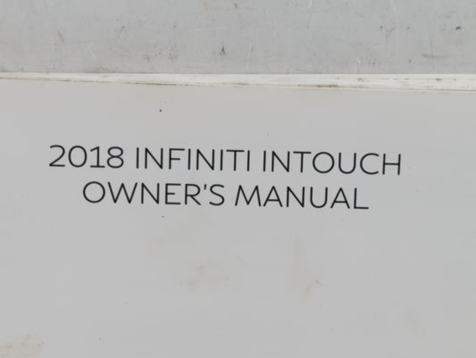 2018 Infiniti Q50 Owners Manual Book Guide P/N:N18E-DG5THU0 OEM Used Auto Parts