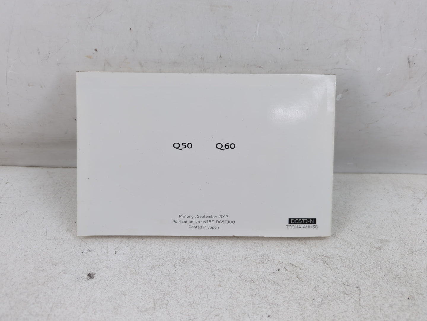 2018 Infiniti Q50 Owners Manual Book Guide P/N:N18E-DG5THU0 OEM Used Auto Parts - Oemusedautoparts1.com