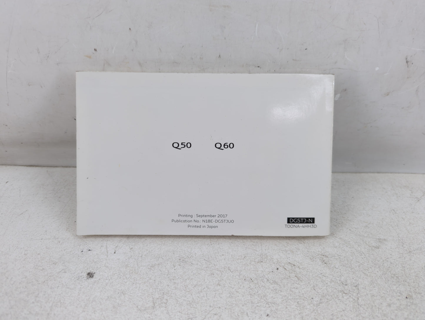 2018 Infiniti Q50 Owners Manual Book Guide P/N:N18E-DG5THU0 OEM Used Auto Parts - Oemusedautoparts1.com