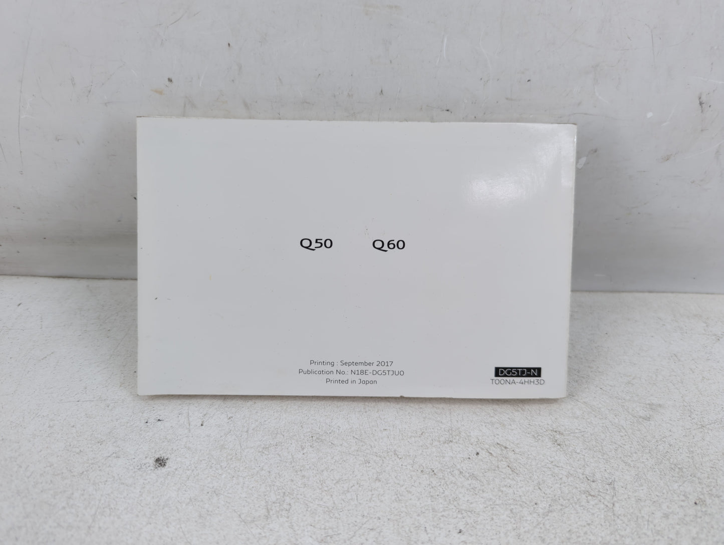 2018 Infiniti Q50 Owners Manual Book Guide P/N:N18E-DG5THU0 OEM Used Auto Parts - Oemusedautoparts1.com