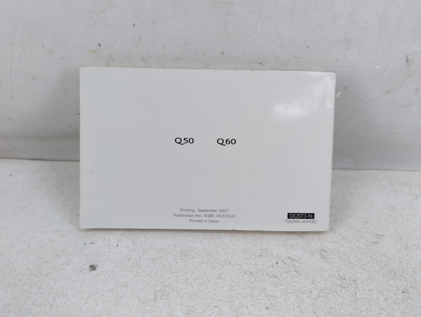 2018 Infiniti Q50 Owners Manual Book Guide P/N:N18E-DG5THU0 OEM Used Auto Parts - Oemusedautoparts1.com