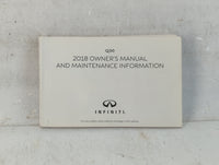 2018 Infiniti Q50 Owners Manual Book Guide P/N:OM18E0 0V37U0 OEM Used Auto Parts - Oemusedautoparts1.com