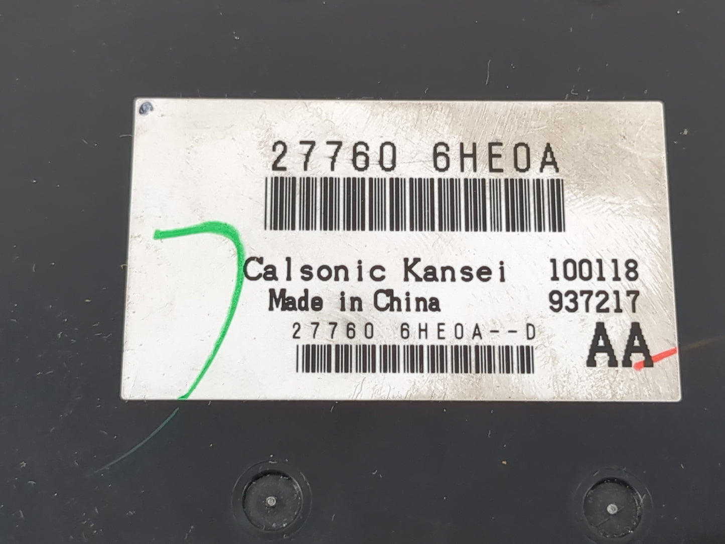 2018-2018 Infiniti Q50 Temperature Control Module 27760 6he0a - Oemusedautoparts1.com